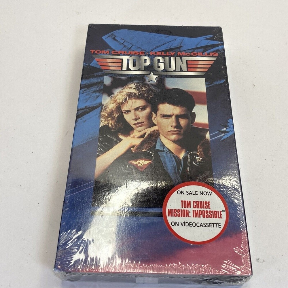 1996 Paramount SEALED VHS TOP GUN (1986) Tom Cruise Watermarks